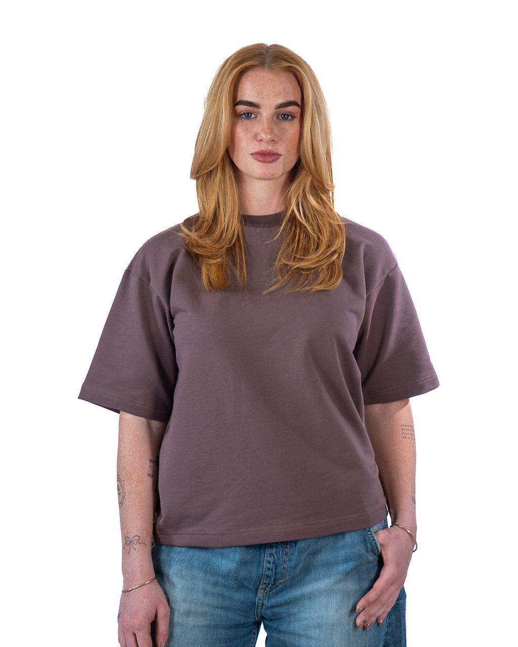 YOUR FAVORITE BLANK TEE IN TAUPE